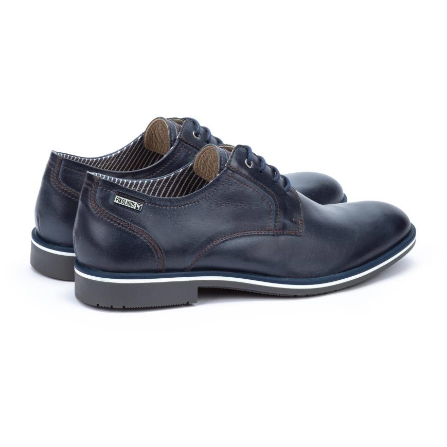 Men's Pikolinos LEON Casual Shoes Blue | NZ K20A85Q